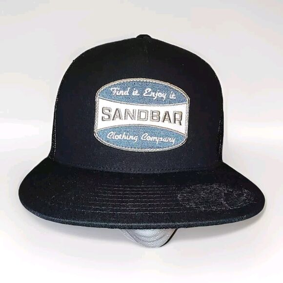 Sandbar Clothing Company Black Adjustable Hat Find It Enjoy It Fast Shipping USA - Picture 1 of 11